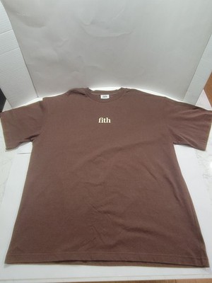 Oversized t shirt men gym Fith Brand Medium Brown, Pre-Shrunk