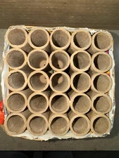 EMPTY 25 shot firework kraft tube CAKE .76" id x 5"x5"  load & fire multi shot
