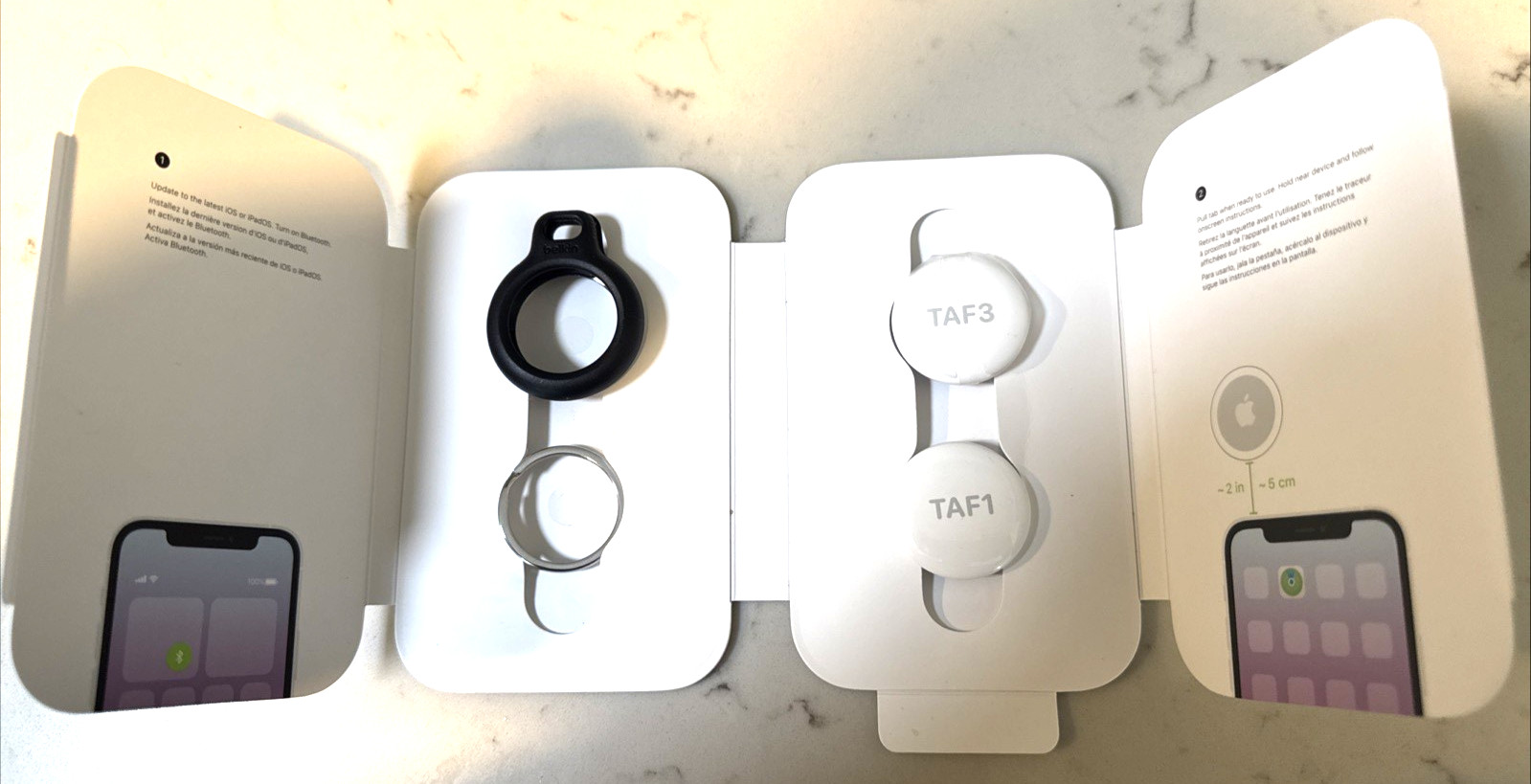 QTY 2 - APPLE AIRTAGS TRACKER PX542AM/A  A2187  See Description - second product detail image