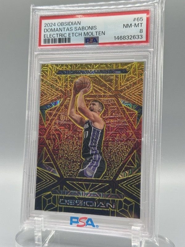 /10 PSA Pop 1 - 2024 Obsidian - Domantas Sabonis, Domantas Sabonis #65 Electric