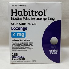 Sealed Habitrol 2mg Nicotine Lozenges Original Flavor - 135 Count - Exp 6/2026