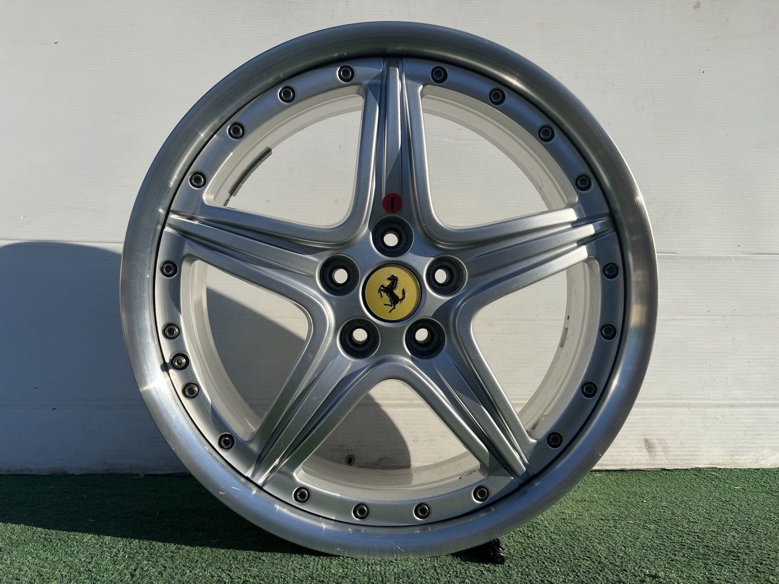 Ferrari 360 Modena Front Wheels Set Silver P/N 183843