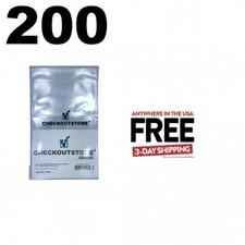 200 COS Crystal Clear Current Age Thick Comic Book Bags Sealable Flap 1-3 DAY