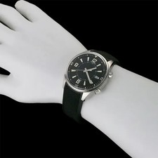 Jaeger-LeCoultre Polaris Date Q9068670 Stainless Steel Black Dial Leather #SU079 5