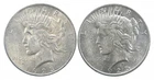 1923 & 1925 & Peace Silver Dollar $1 Bullion Collection Lot *944