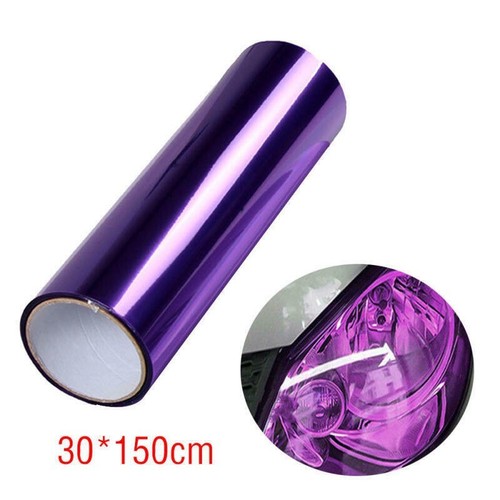 Purple Smoke Car Headlights Taillights Fog Light Tint Protection Film Vinyl Wrap - Picture 9 of 12