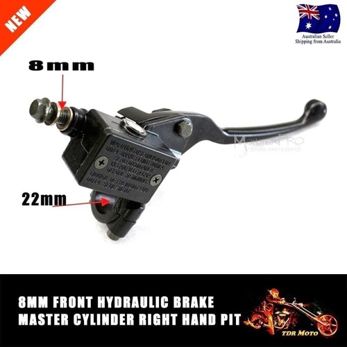 8mm Front Right Hydraulic Brake Master Lever Cylinder for 125cc Pit