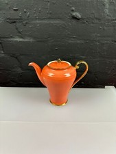 Aynsley Orange and Gold Coffee Pot RARE 17.5 cm High