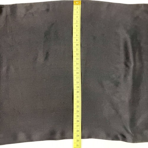 VTG Liz Claiborne 100% Silk Double Layer Oblong Scarf 29cm X 134cm Black As New - Picture 7 of 8