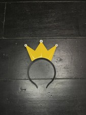 Flashing Blinky Lights Light Up LED Crown Tiara Princess Headband Yellow