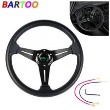 Volante universal de carrito de golf de aluminio negro para Yamaha EZGO Club Car 13"