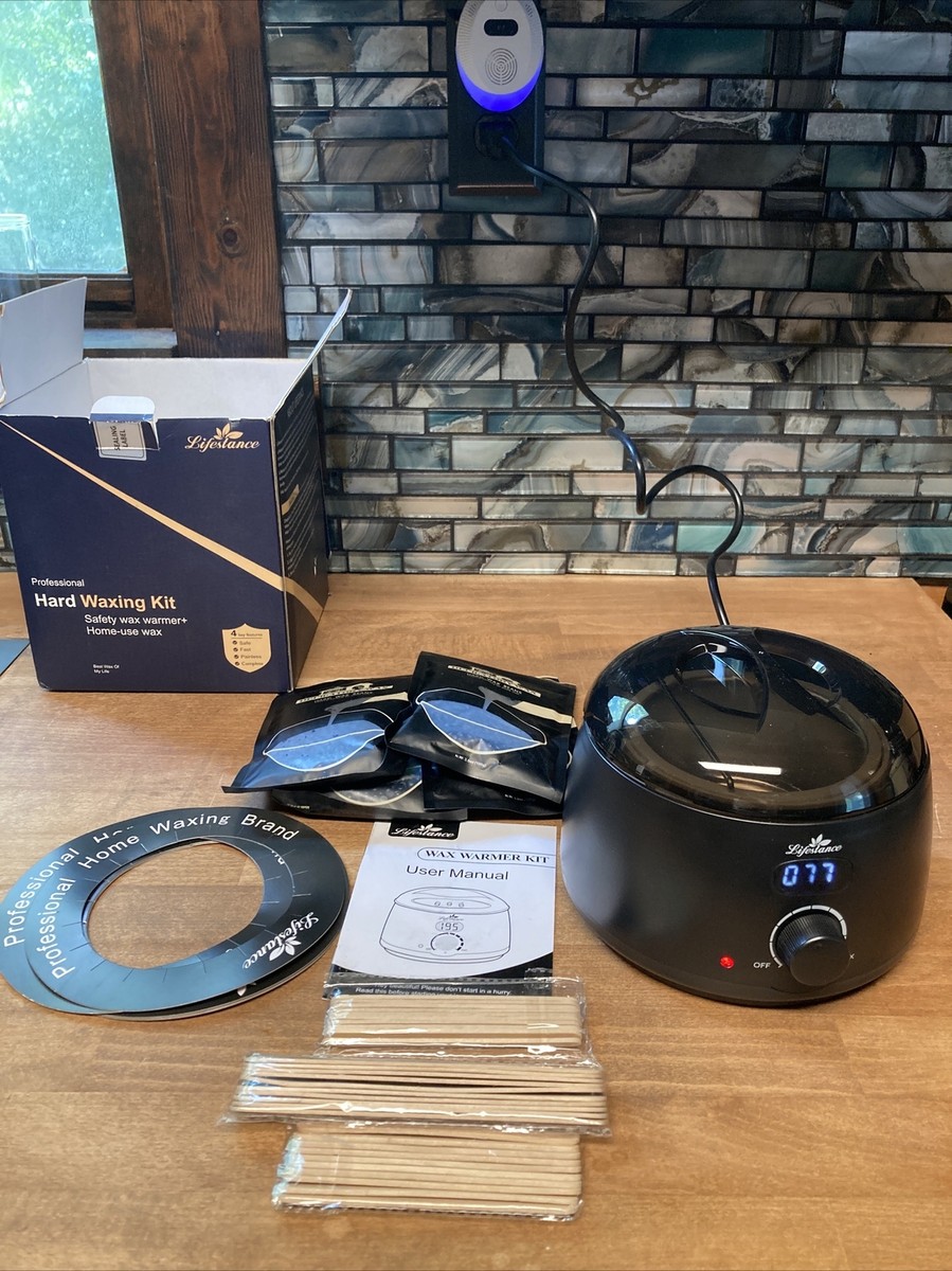 Lifestance Wax Warmer Kit Hair Removal with Hard Wax Beans Safety Wax at  Home