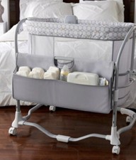Ingenuity 10197 Baby Crib Bedside Bassinet Mattress - White