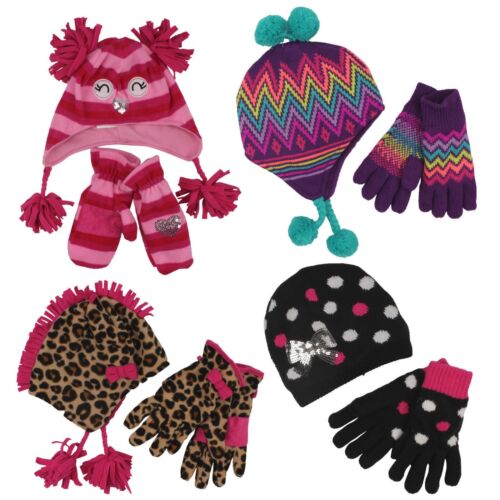 Jumping Beans Winter Beanie Hat & Gloves 2 Piece Set for Toddler Girls - Photo 1 sur 5
