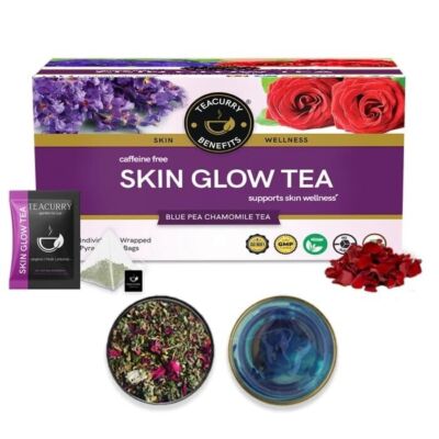 TEACURRY Skin Glow Tea  (30 Tea Bags) Help In Skin Shine, Moisturized Skin