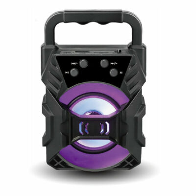 Top Tech  Audio Portable Speaker, Bluetooth 400 Watt with Flashing Party Lights