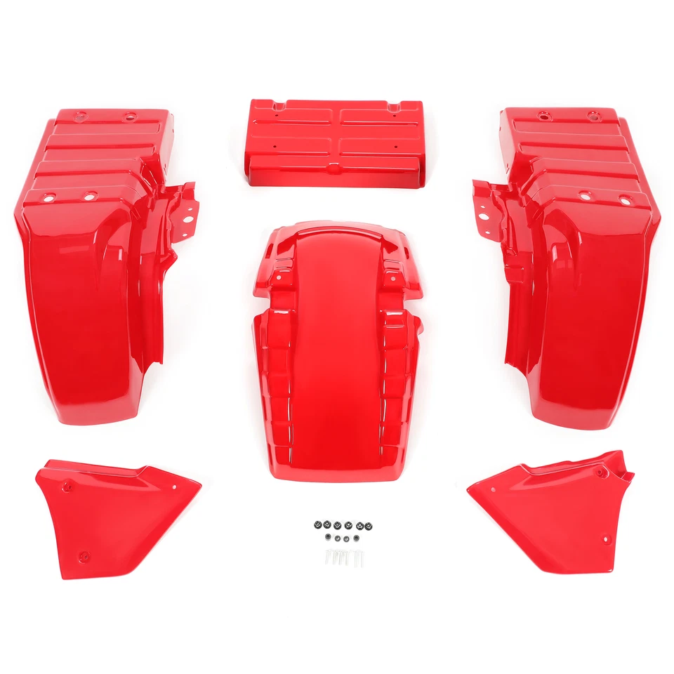 New For Honda Big Red ATC250ES 1985-1987 Complete Plastic Fenders Kit 6PCS Foto 3 de 4