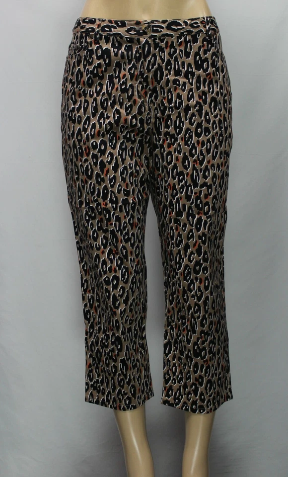 Pantalones cortos para mujer Hearts of Palms elásticos con estampado animal tostado talla 12 Foto 2 de 4