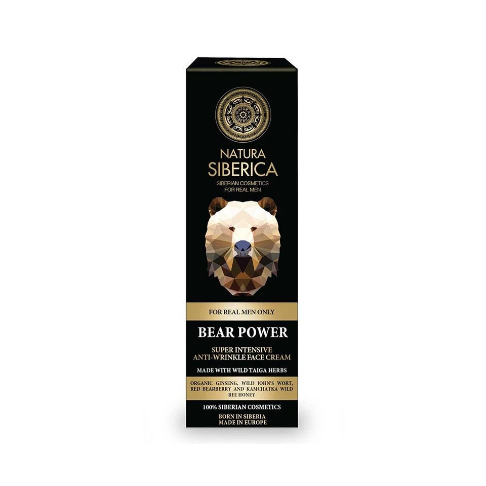 6 Crema facial antiarrugas súper intensiva NATURA SIBERICA MEN BEAR POWER 50 ml Foto 2 de 4