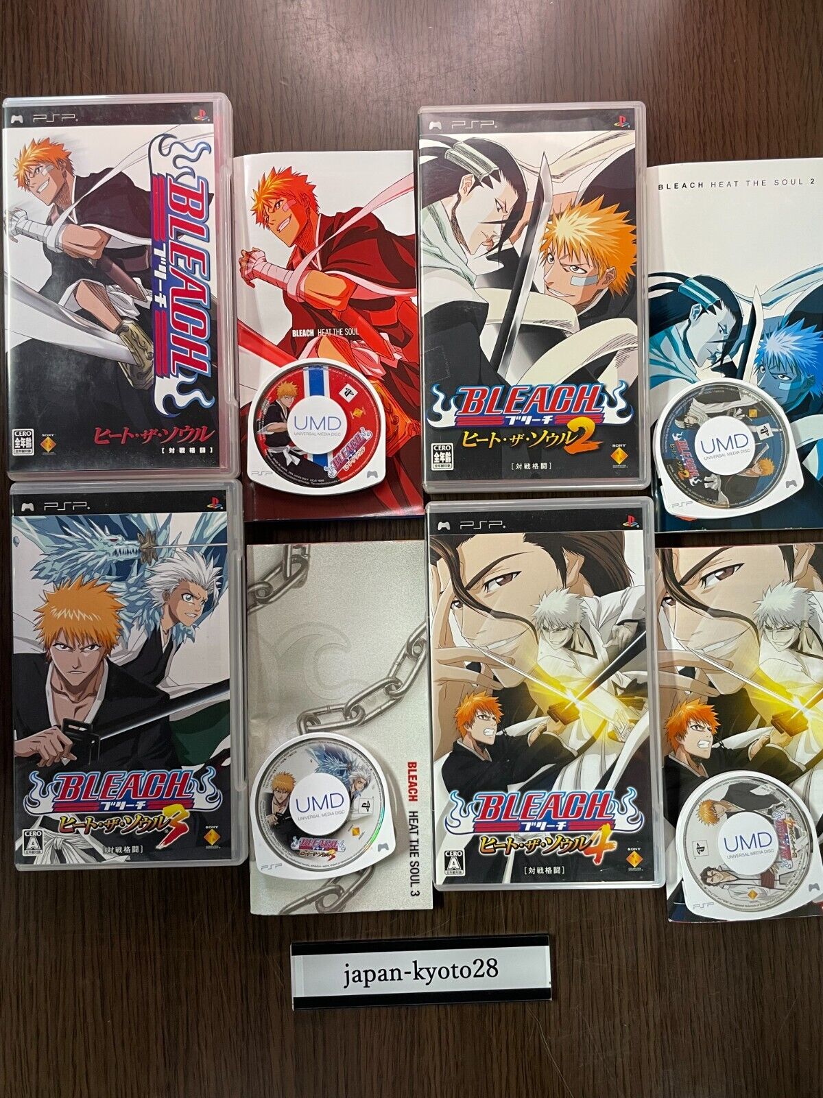 PSP Bleach Set of 2 Japanese Version PlayStation Portable USED Games ANIME  Jump