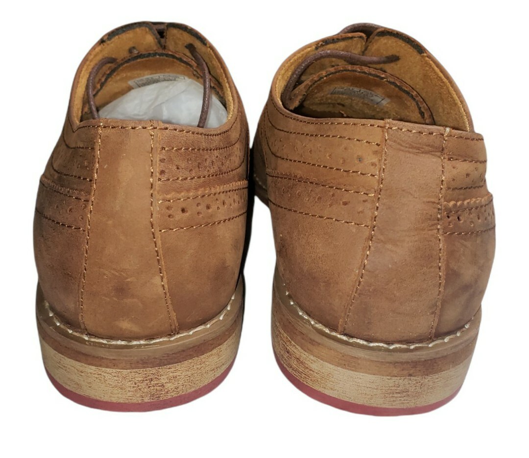 Arkbird Oxfords Leather Shoes Men's Size 10.5 Tan Brown Eyelet Dress Casual eBay