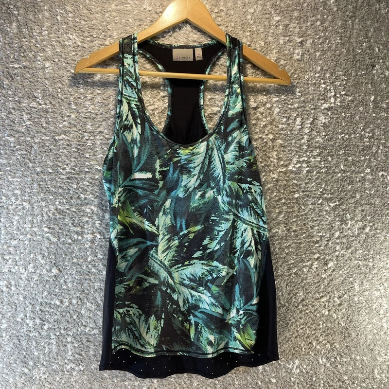 athleta racerback polyester tank-top