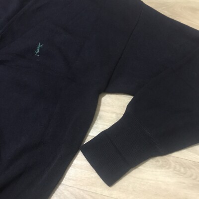 Yves Saint Laurent ネイビー カーディガン　 ヴィンテージ s-l1200.jpg