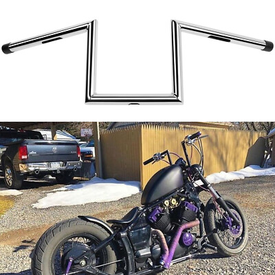 Motorcycle 1'' 25mm Handlebar Z-Bar Drag Bar For Yamaha V-Star Dragstar 650 1100
