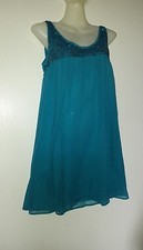 Robe à Godets Les 3 Suisses - Taille 42 (EU40) - Polyester Bicolore Bleu Nuit/Noir - Neuf Avec Étiquettes