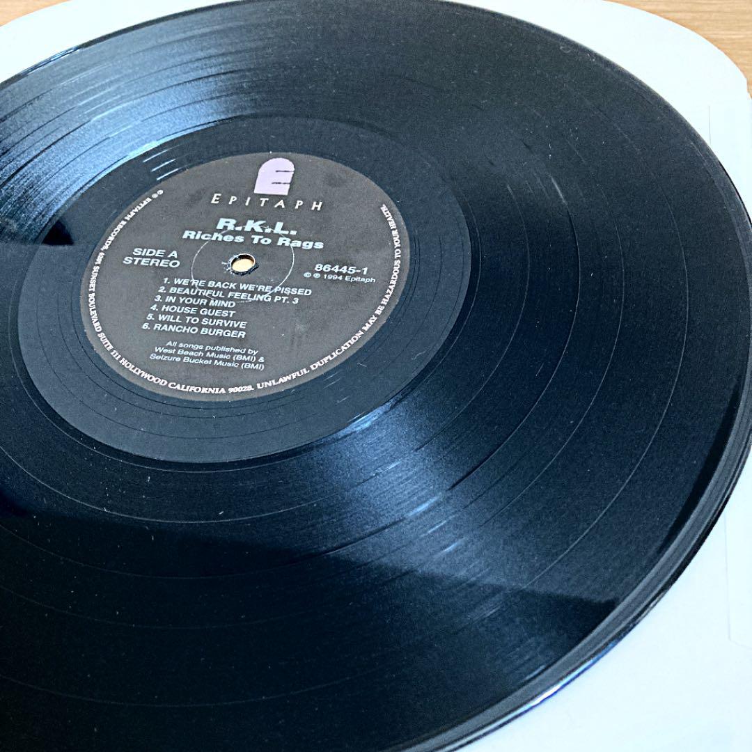 RKL / Riches To Rags 12" Vinyl 1994 US Original LP Epitaph Schallplatte