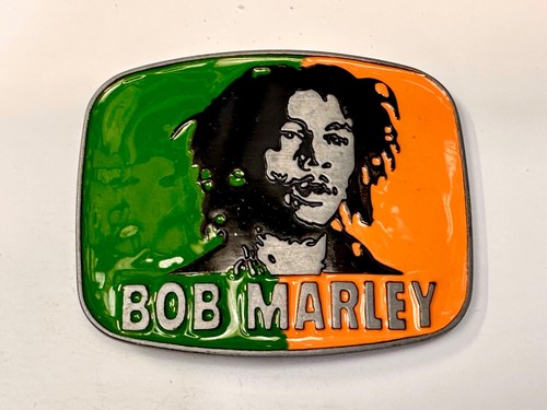Bob Marley Rasta Multicolor Green Orange One Love Metal Belt Buckle - Imagen 8 de 12