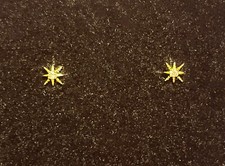 Mini Star Shaped Ear Stud Shiny Gold Color Fashion Jewelry Earrings Accessories