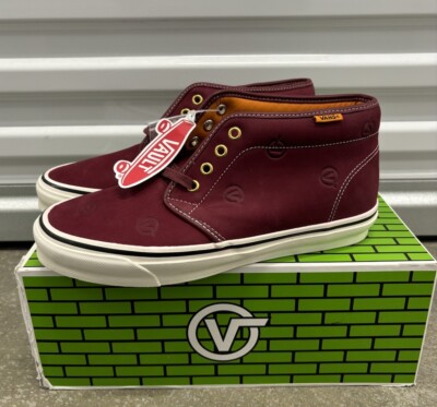 Vans x LQQK Studio Og Chukka Boot Lx Circle V Burgundy Mens New