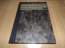 Livre " Bulletin technique - administrations télégraphes et téléphones suisses "