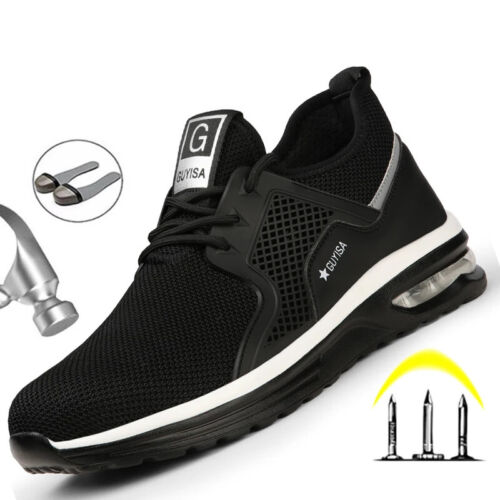 Safety Shoes Composite Toe Cap Mens Work Boots Breathable Lightweight Sneaker