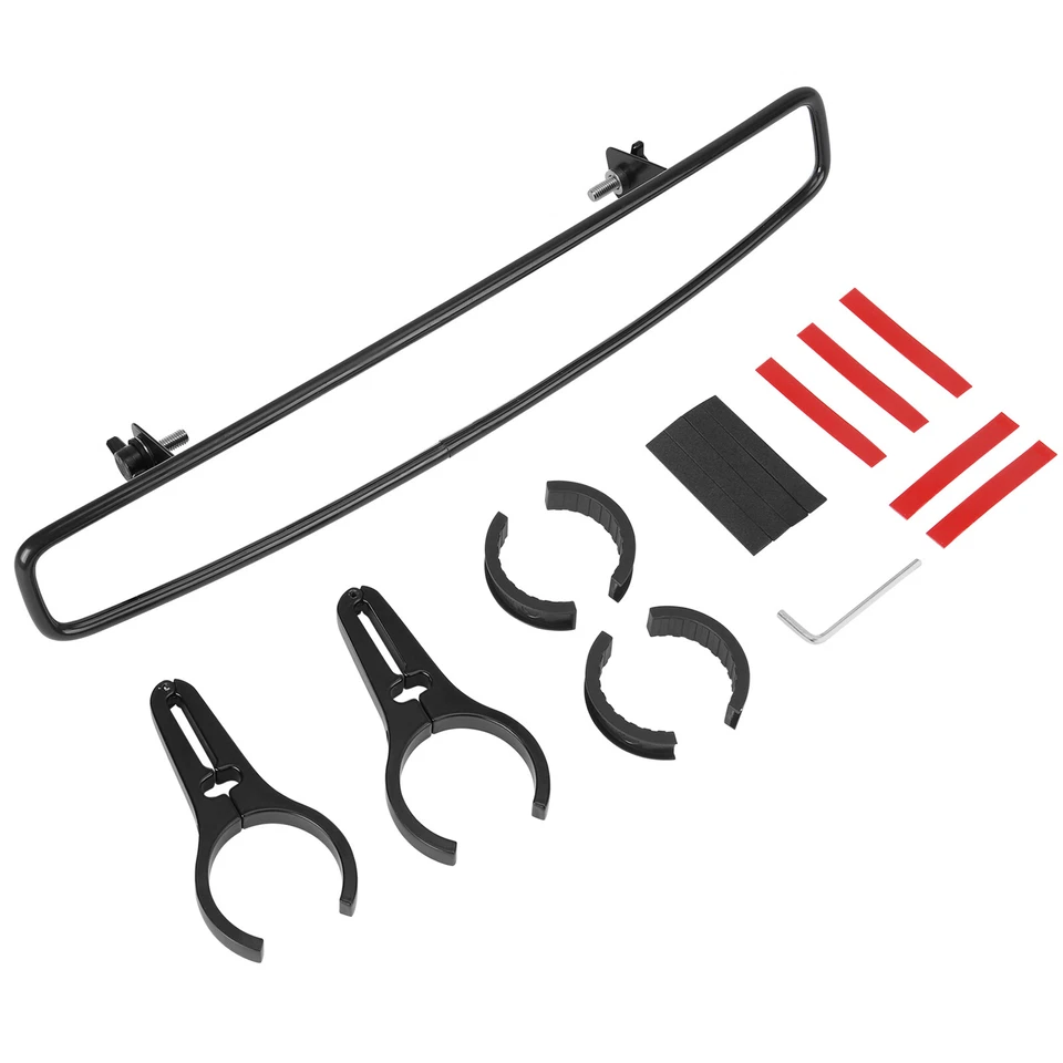 Espejo retrovisor central UTV con abrazadera de 1,75" 2" para Polaris RZR Yamaha Honda Talon Foto 2 de 4