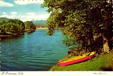 beach lake pennylvania vintage postcard