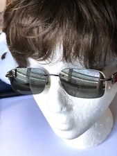 Airlock 2 Marchon AL Sunglasses 800/96 018   54-18 -140 Rimless Gray Lenses