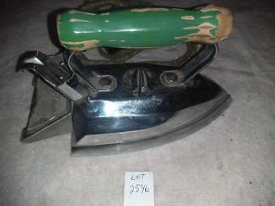 Working Vintage Classic Samson Panel Matic Electric Clothes Iron Primitive Decor
