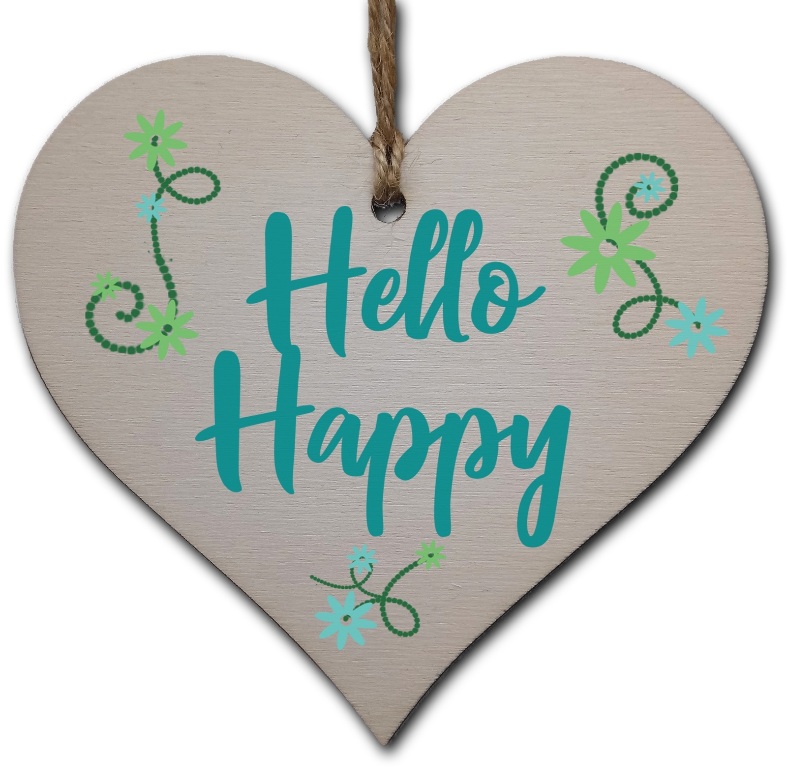 Handmade Wooden Hanging Heart Plaque Gift for Someone Special Inspirational Gift