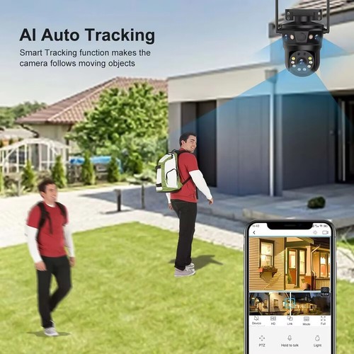 3-Lens 9MP Wifi Security Camera Wireless System Outdoor Home Night Vision Cam - Picture 3 of 10