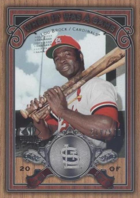 2006 SP Legendary Cuts - Lou Brock #WG-LB - 1 of 1