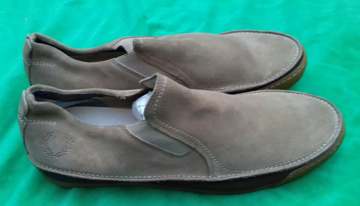Slip on hotsell fred perry shoes