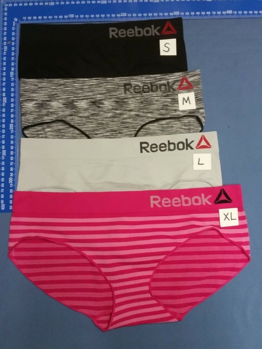 4 X Womens Reebok Sports Stretch Performance Seamless Underwear
