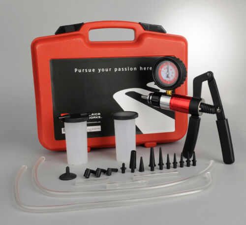 Kit de herramientas de purga de frenos para reparación y bomba de presión de vacío con estuche de transporte - Imagen 4 de 5