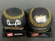 Andy Pages Los Angeles Dodgers Auto Signed Black Baseball Beckett Rookie Holo