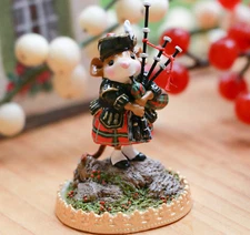 Wee Forest Folk ELEVEN PIPERS PIPING, WFF# TD-11, Christmas Mouse, LTD 2024