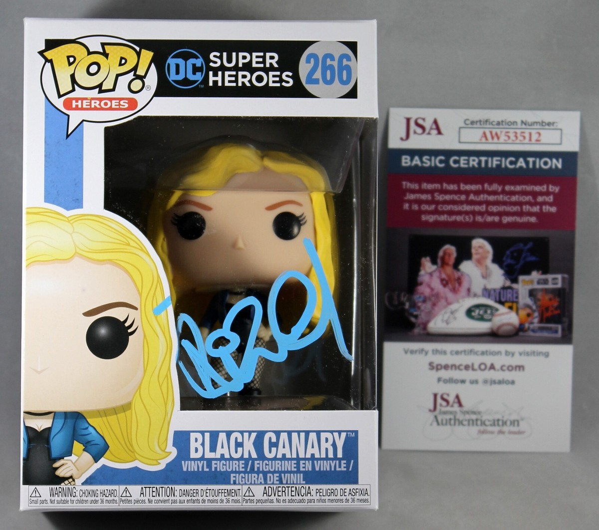 Funko POP ボ＝カターン・クライズ ケイティ・サッコフ サイン PSA KATIE CASSIDY SIGNED BLACK CANARY DC COMIC FUNKO POP FIGURE