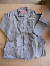 Indura Flame Retardant Grey Zippered Long Sleeve Coveralls Jumpsuit Cotton USA