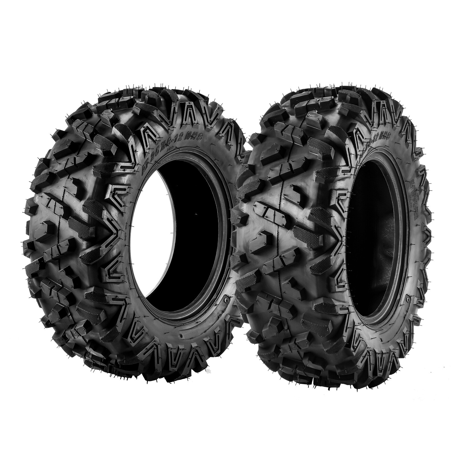Set of 4 ATV Tires 25x812 25x1012 All Terrain AT 6 Ply 25x8x12